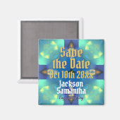 Verlobung Speichern des Datumsfensters Magnet (Vorderseite/Rückseite)