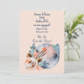 Verlobung über dem Mond Karte (Stehend Vorderseite)