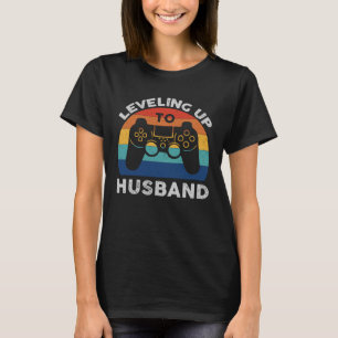 Verlobung von Gamern bis Vintag zu Ehemann T-Shirt