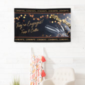 Verlobung von Glückwünschen auf das Couple Banner (Insitu)