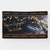 Verlobung von Glückwünschen auf das Couple Banner (Horizontal)