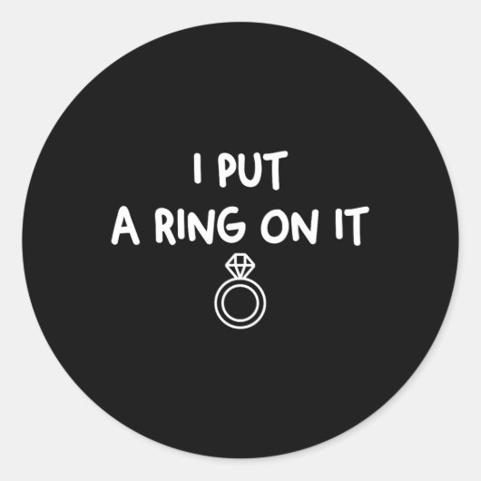 Verlobung Vorschlag Boyfriend to Verlobte Future H Runder Aufkleber (Vorderseite)