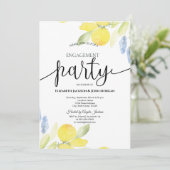 Verlobung Wasserfarben Einladung (Stehend Vorderseite)