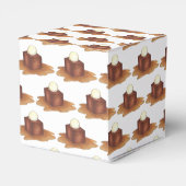 Verlobung Wedding Party Sticky Toffee Pudding Geschenkschachtel (Rückseite)