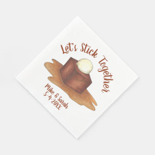 Verlobung Wedding Party Sticky Toffee Pudding Serviette