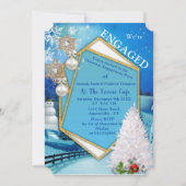 Verlobung Weihnachten Party Einladung (Vorderseite)