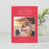 Verlobung Weihnachtskarte, Save the Date Weihnacht (Stehend Vorderseite)