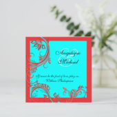 Verlobung zum Hochzeitstag Einladung (Stehend Vorderseite)