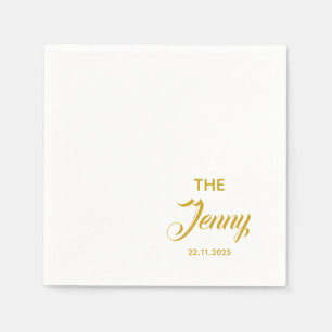 Verlobung zum Hochzeitstag Personalisiert Serviette
