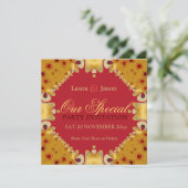 Verlobung zum zweiten Jahrestag Einladung (Stehend Vorderseite)