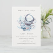 Verlobung zur Korallenküste unter Wasser Dankeskarte (Stehend Vorderseite)