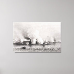 Verlobung zwischen Monitor und Leinwanddruck