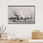 Verlobung zwischen Monitor und Poster (Küche)