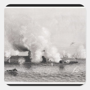 Verlobung zwischen Monitor und Quadratischer Aufkleber