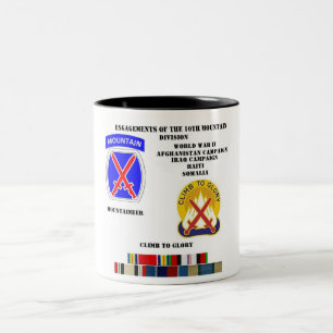 Verlobungen der 10. Gebirgsabteilung Zweifarbige Tasse