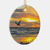 Verlobungs-Antrag-Sonnenaufgang auf der Keramik Ornament (Rechts)