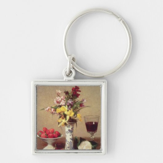 Verlobungs-Blumenstrauß Schlüsselanhänger (Vorne)