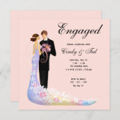 Verlobungs-Einladung Einladung (Vorne/Hinten)