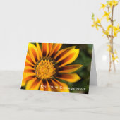 Verlobungs-Glückwunsch des Gazania-| Karte (Gelbe Blume)