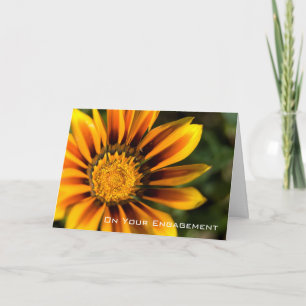 Verlobungs-Glückwunsch des Gazania-  Karte
