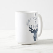 Verlobungs-Mitteilungs-Tasse, Rotwild-Tasse, Kaffeetasse (VorderseiteRechts)