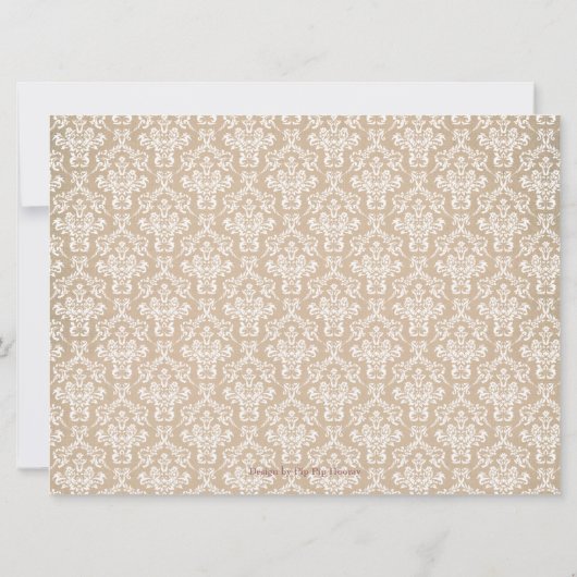 Verlobungs-Party-Antiken-Leuchter-Foto laden ein Einladung (Rückseite)