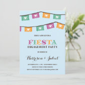 Verlobungs-Party der Spaß-Fiesta-| Einladung (Stehend Vorderseite)