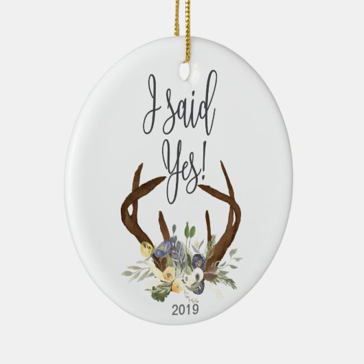 Verlobungs-Verzierung Keramik Ornament (Rechts)