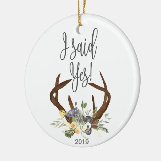 Verlobungs-Verzierung Keramik Ornament (Links)