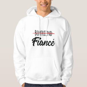 Verlobungsankündigung für Männer Paare Freund Fia Hoodie