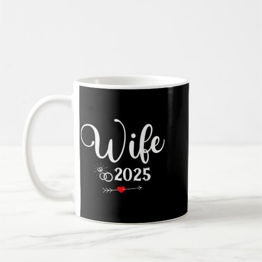 Verlobungsfeier 2025 Ehefrau Ehemann passend Kaffeetasse (Links)