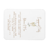 Verlobungsfeier Champagner Toast  Magnet (Horizontal)