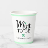 Verlobungsfeier Mint to Be Pappbecher (Vorderseite)