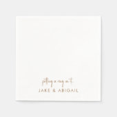 Verlobungsfeier mit persönlicher Note Serviette (Vorderseite)