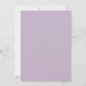 Verlobungsfeier Purple Rose Einladung (Rückseite)