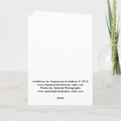 Verlobungsglückwünsche Karte (Rückseite)