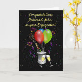 Verlobungsglückwünsche Karte (Gelbe Blume)