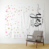 Verlobungshintergrund-Fotostand Wandteppich (Beispiel (Horizontal))