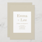 Verlobungsparty Einladung (Vorne/Hinten)