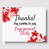 Verlobungsparty Gästebuch (Vorderseite)