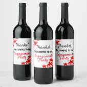 Verlobungsparty Weinetikett (Flaschen)