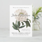 Verlobungspartyeinladungen | Vintag botanisch Einladung (Stehend Vorderseite)
