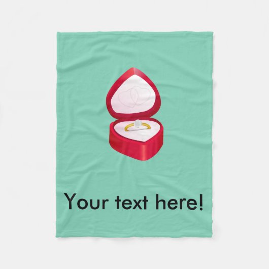 Verlobungsring clipart fleecedecke (Vorderseite)