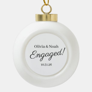 Verlobungsschmuck, Hochzeitsschmuck, Verlobung  Keramik Kugel-Ornament