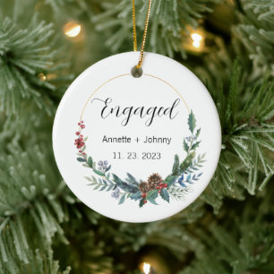 Verlobungsschmuck, Verlobter Schmuck, Braut- Keramik Ornament