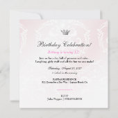 Verlockend Rosa 311 laden ein Einladung (Rückseite)