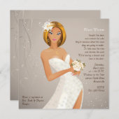 Verlockende Braut - Brautparty-Einladung Einladung (Vorne/Hinten)