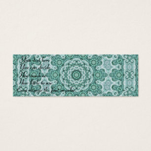 Verlockende Teal-Profilkarte