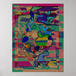 "Verlockendes Abstrakt" alternative Version 18 x 2 Poster