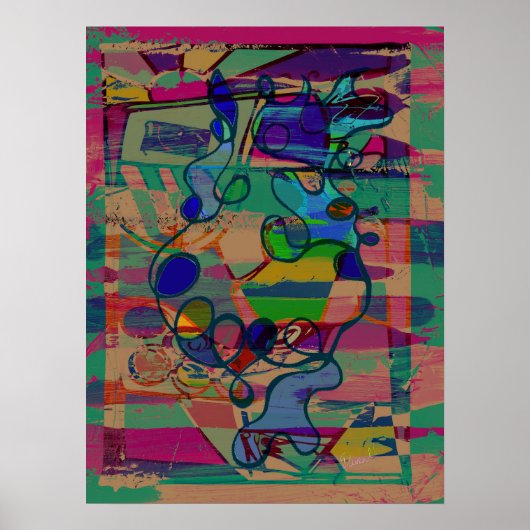 "Verlockendes Abstrakt" alternative Version 18 x 2 Poster (Vorne)